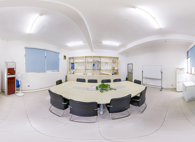 Round table meeting room for product discussions